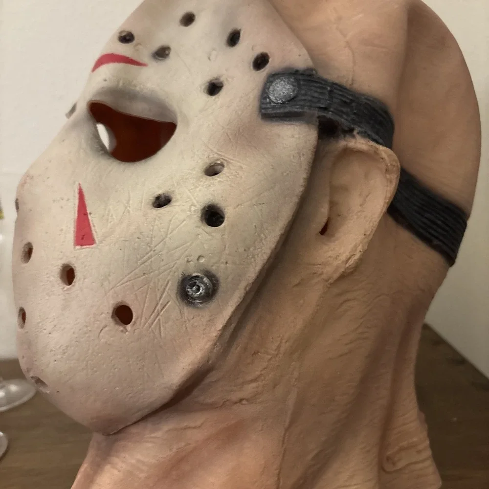 Friday 13th 3 Jason Voorhees Full Head Latex Halloween Mask New Line Productions